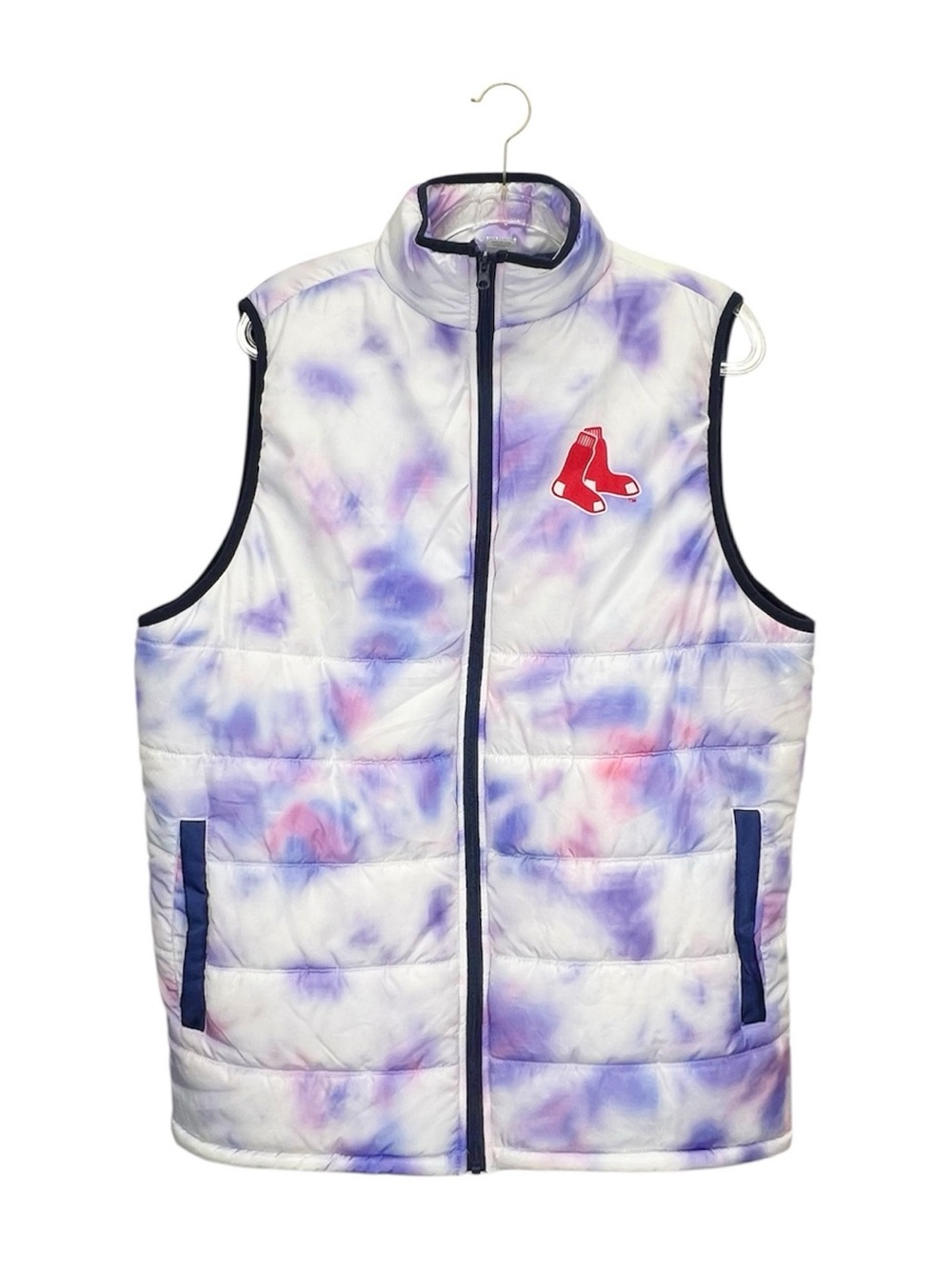 Grateful Dead x Boston Red Sox Tie Dye Puffer Vest Men's Size Medium EUC